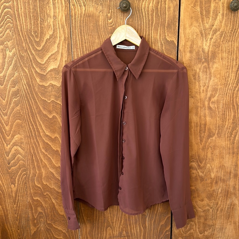 Abercrombie Sheer Button Down